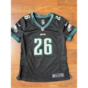 NIKE Philadelphia Eagles Black Football Jersey 26 Sanders MED Womens Youth ?